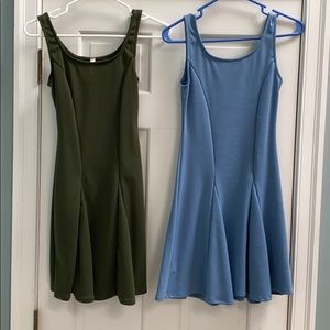 Pair of skater dresses